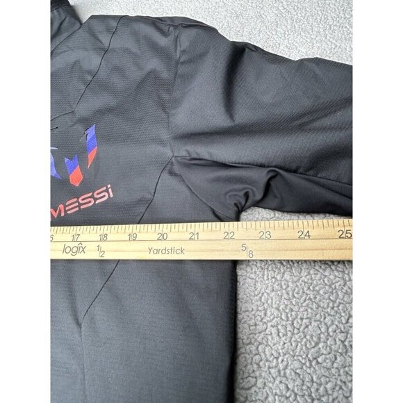 Adidas Jacket Mens Medium Black Lionel Messi Track Training Football Soccer - Picture 10 of 15